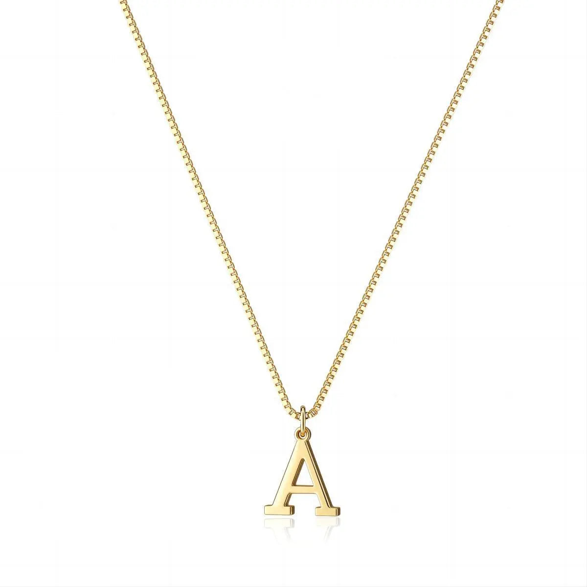 Gold initial Dainty necklace