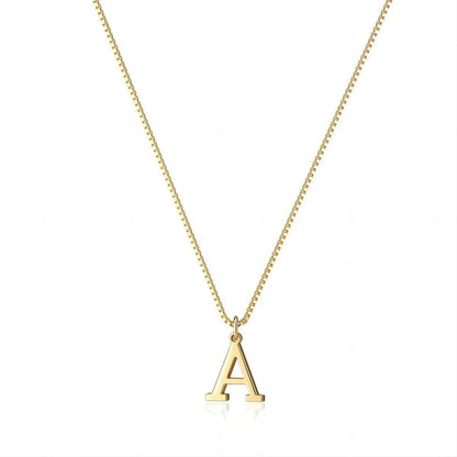 Gold initial Dainty necklace