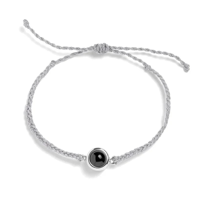 Custom Photo Bracelet - Grey/Silver